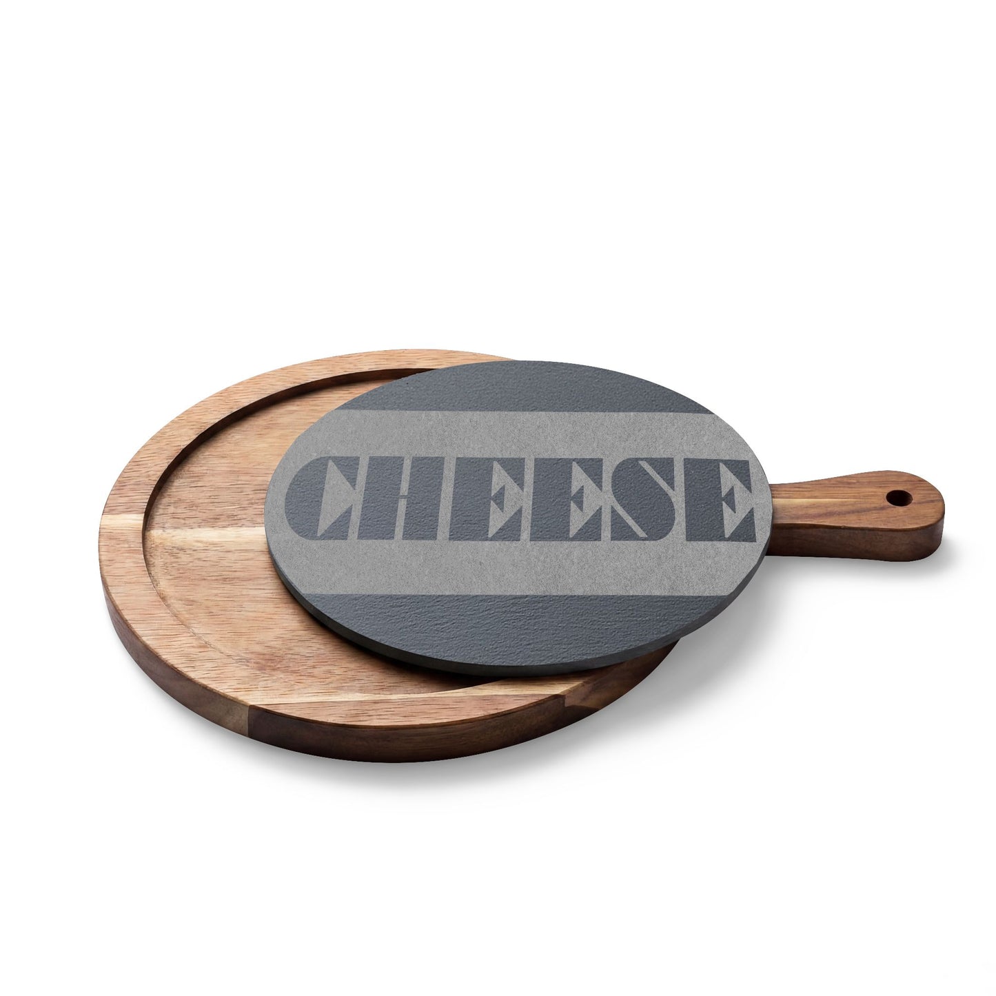 CHEESE Slate & Wood Charcuterie Board | Geometric Typography | Modern Kitchen Gift | CTEKDESIGNS