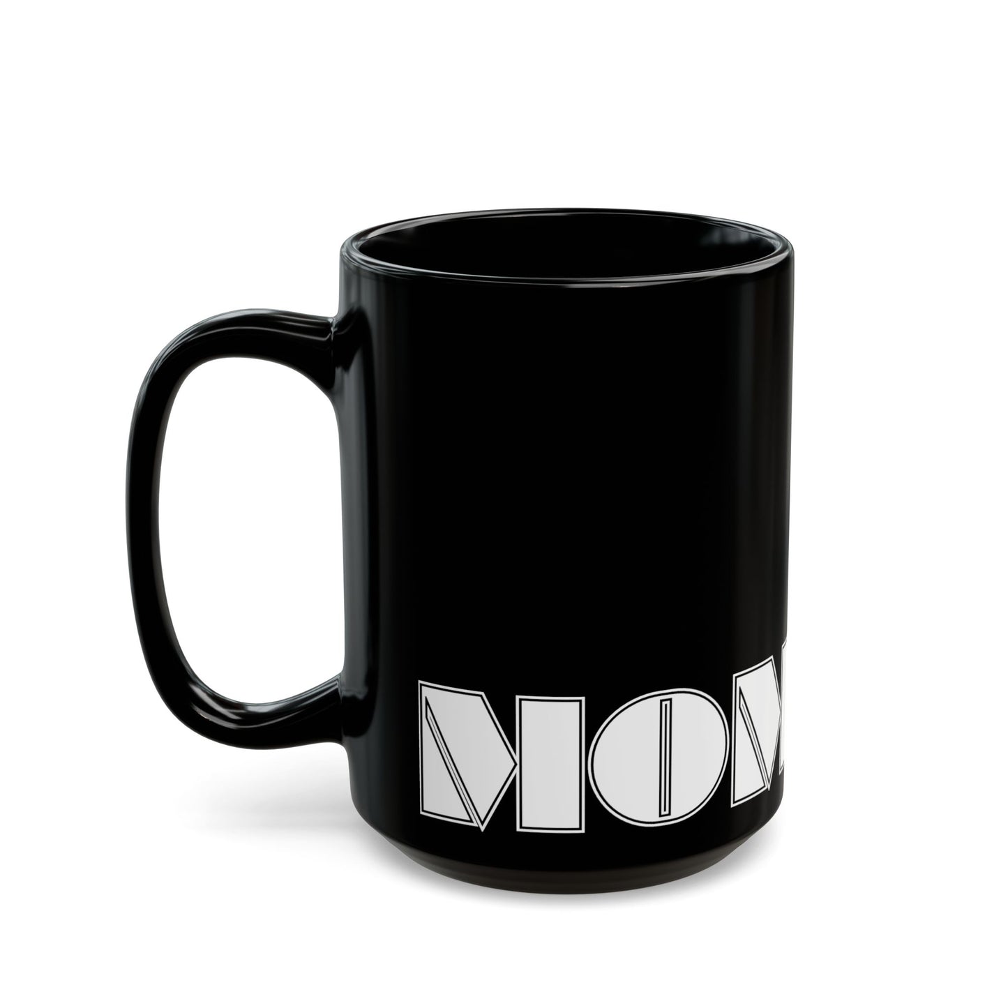 MOM Mug | Black | Bold Geometric Typography | CTEKDESIGNS
