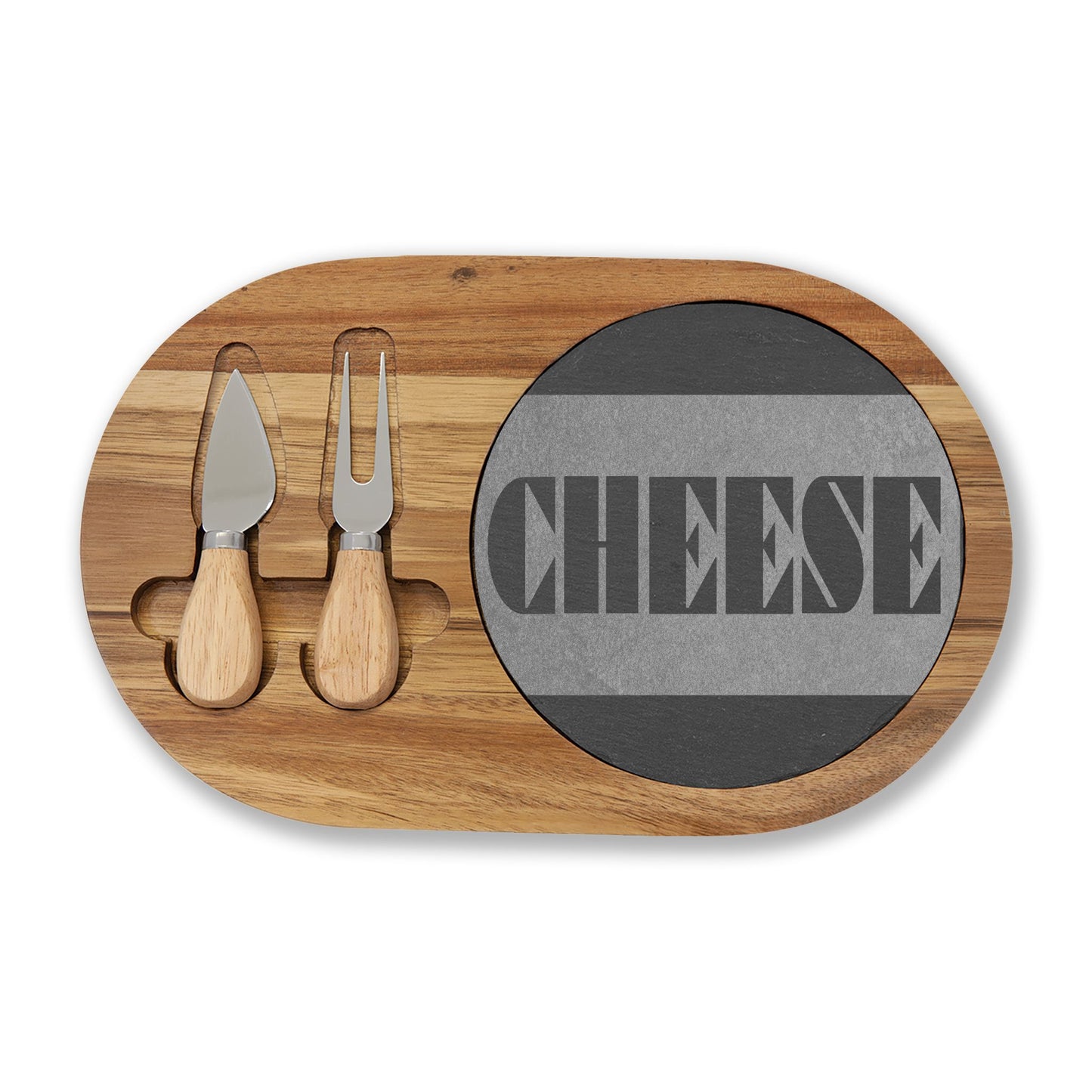 CHEESE Slate & Wood Charcuterie Board | Geometric Typography | Modern Kitchen Gift | CTEKDESIGNS