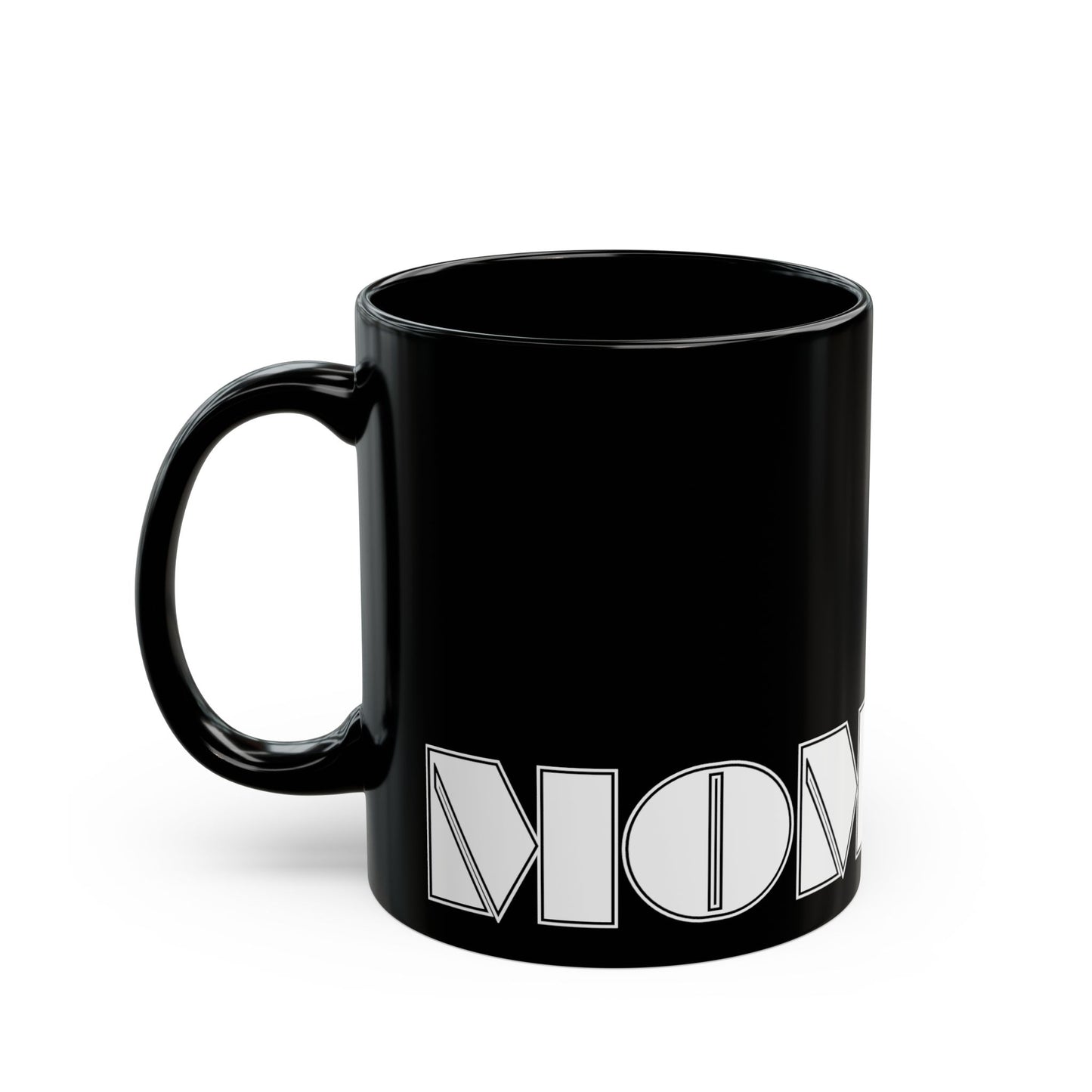 MOM Mug | Black | Bold Geometric Typography | CTEKDESIGNS