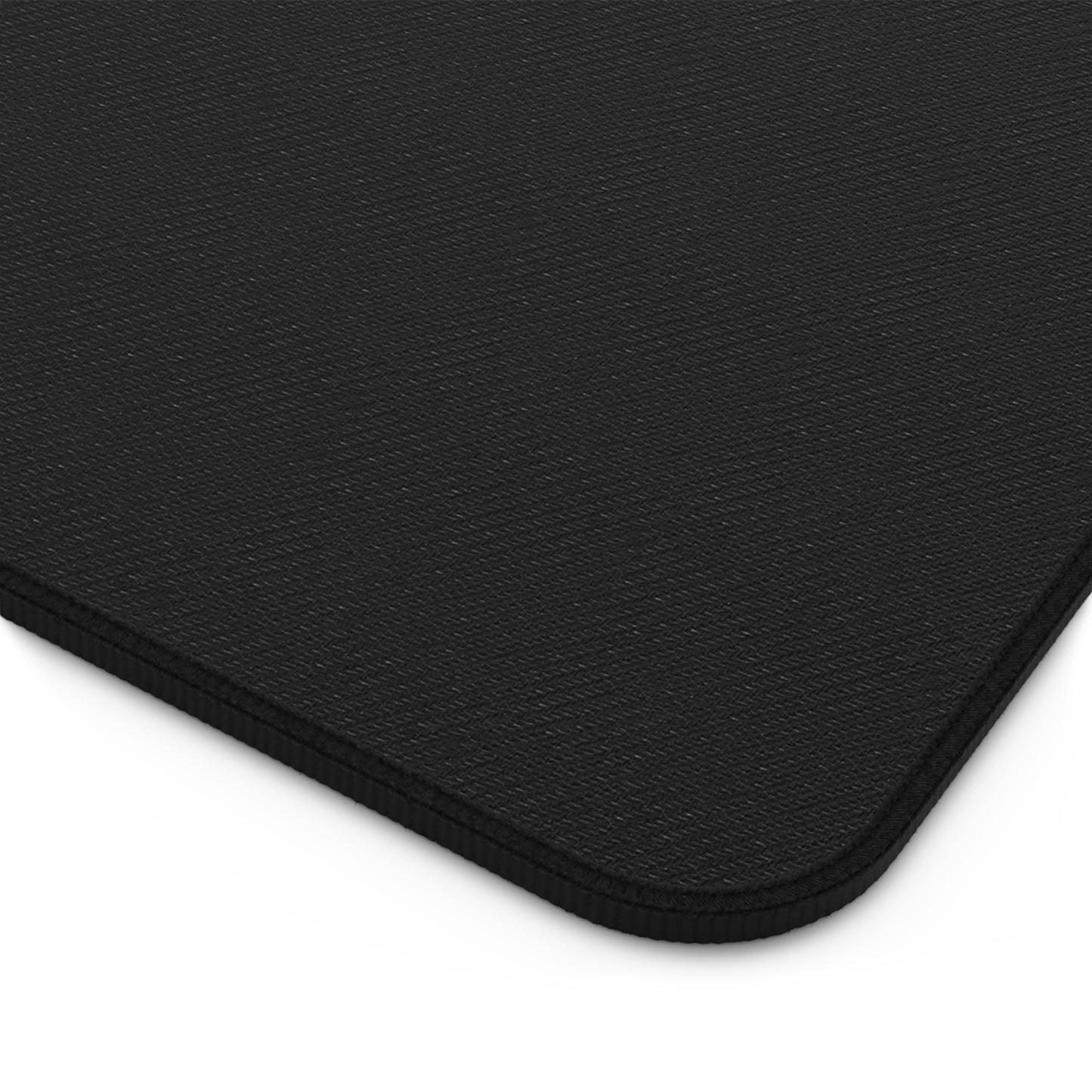 CRÈME DE LA FEMME Desk Mat | Black | Microfiber Mousepad | Bold Geometric Workspace Art