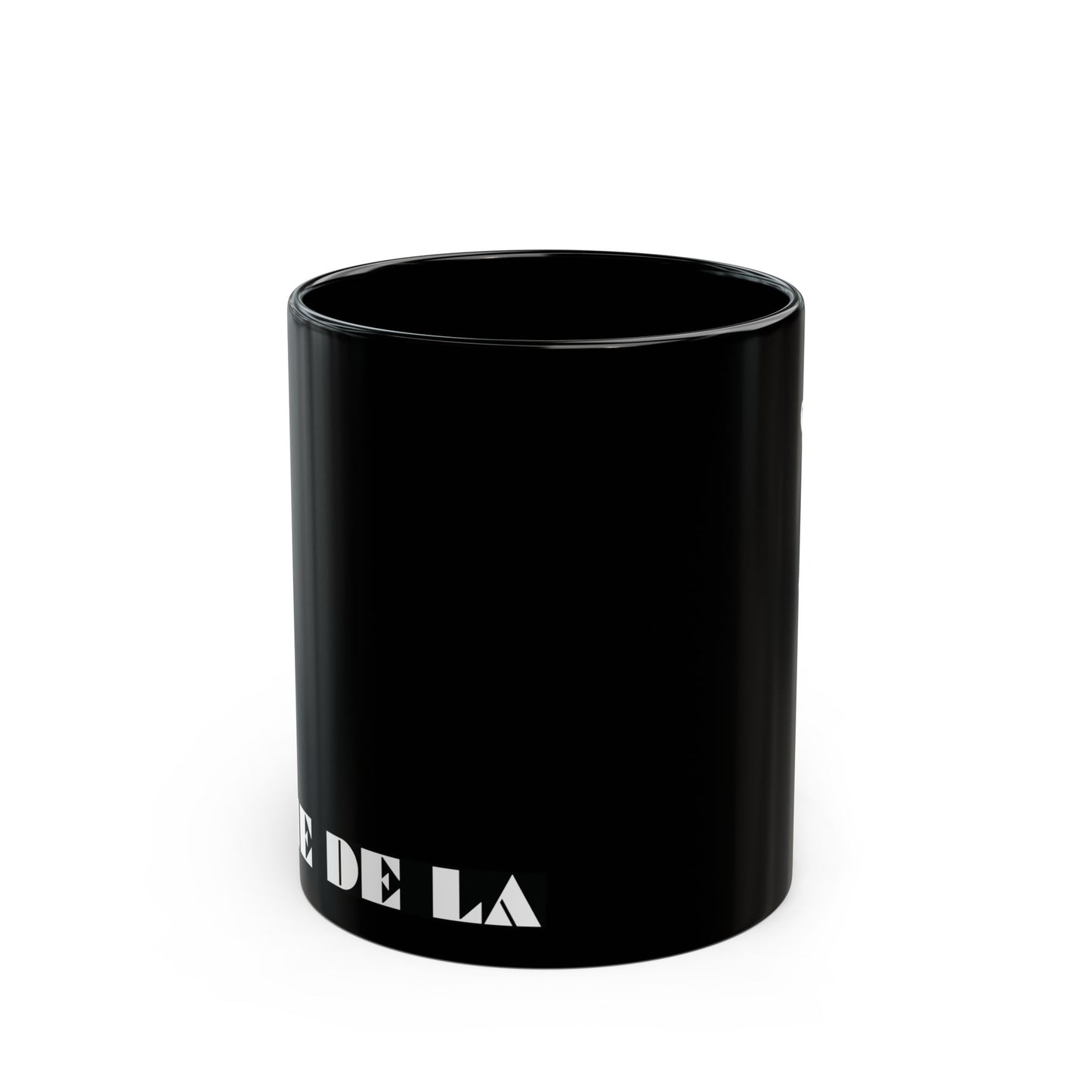 CRÈME DE LA FEMME Mug | Black Ceramic Coffee Cup | Bold Geometric Art | CTEKDESIGNS