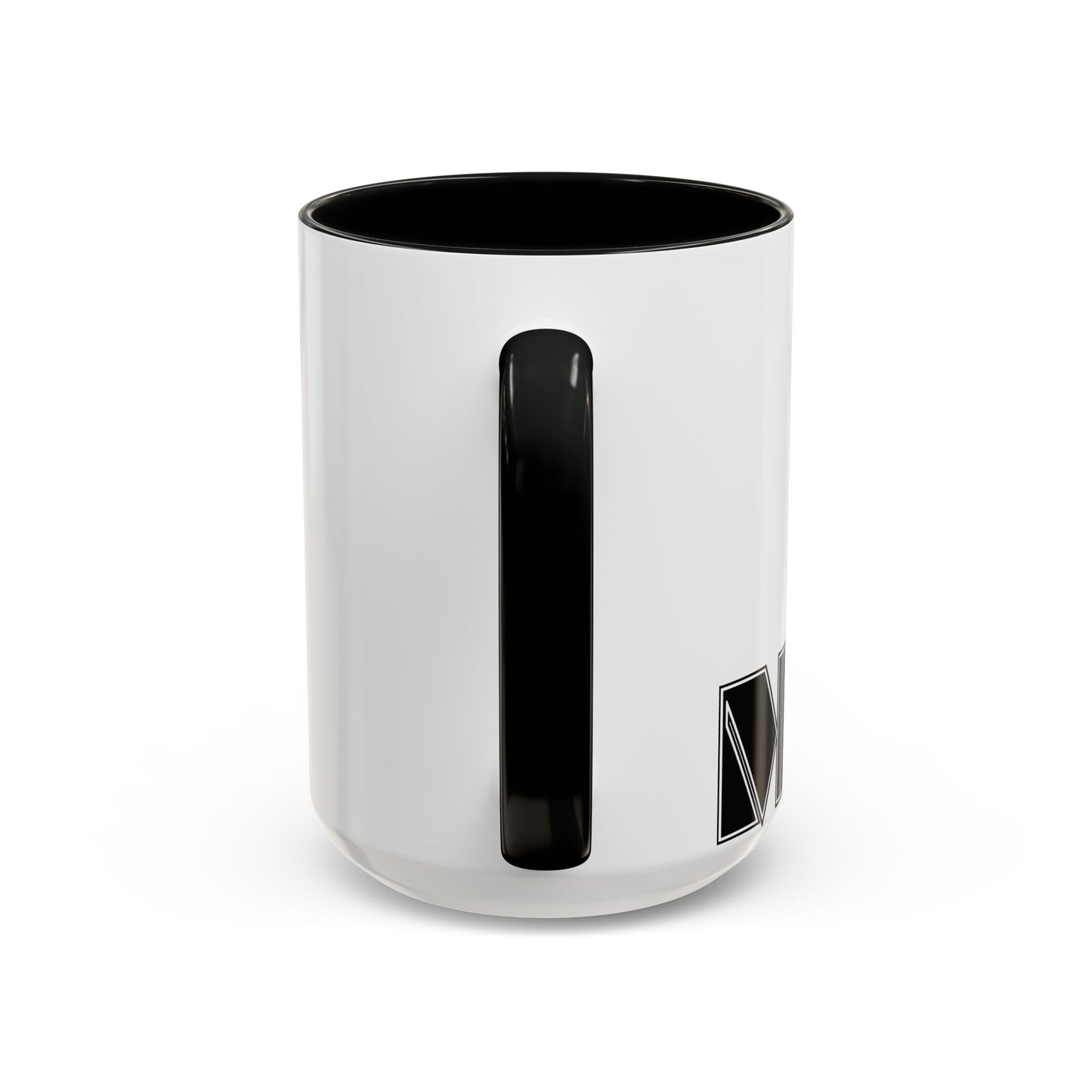 MOM Mug | White & Black Two-Tone | Bold Geometric Typography | CTEKDESIGNS