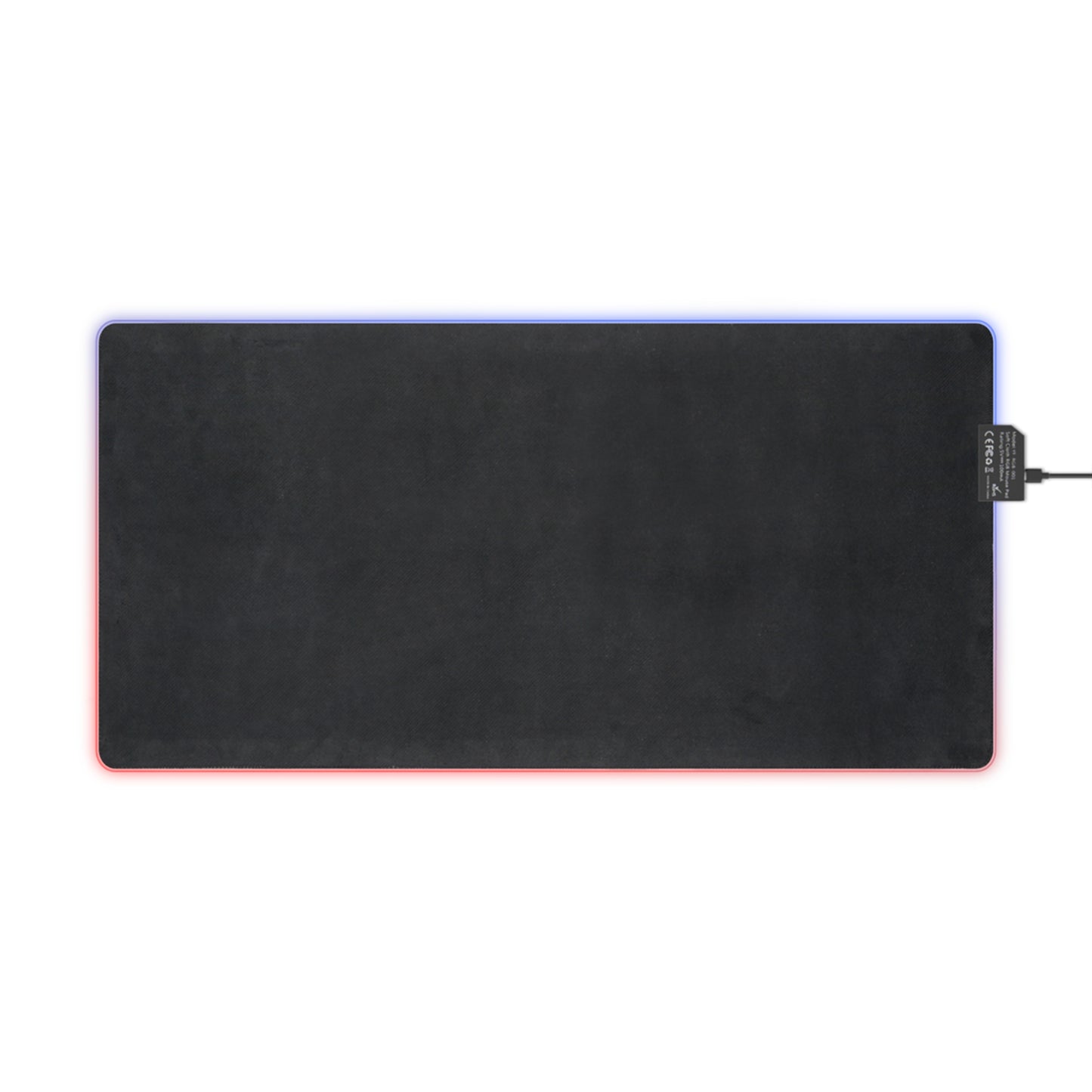 CRÈME DE LA FEMME LED Desk Mat | Black | RGB Gaming Mousepad | Bold Geometric Workspace Art | CTEKDESIGNS