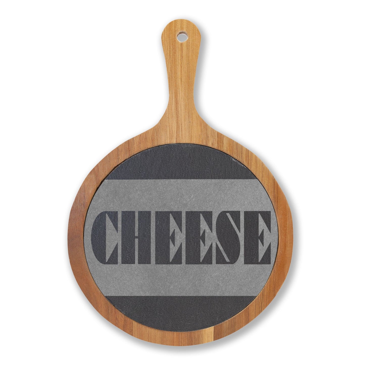 CHEESE Slate & Wood Charcuterie Board | Geometric Typography | Modern Kitchen Gift | CTEKDESIGNS