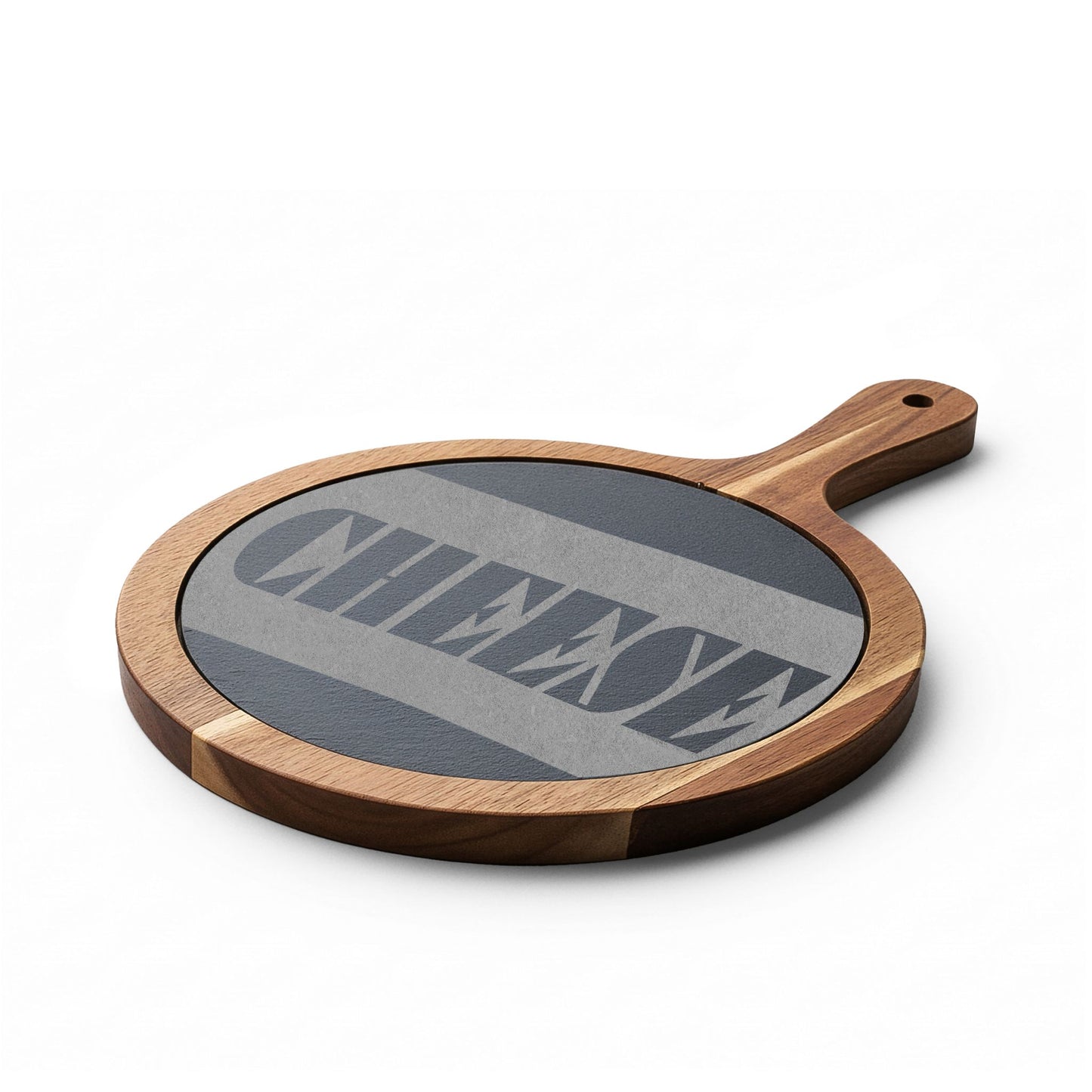 CHEESE Slate & Wood Charcuterie Board | Geometric Typography | Modern Kitchen Gift | CTEKDESIGNS