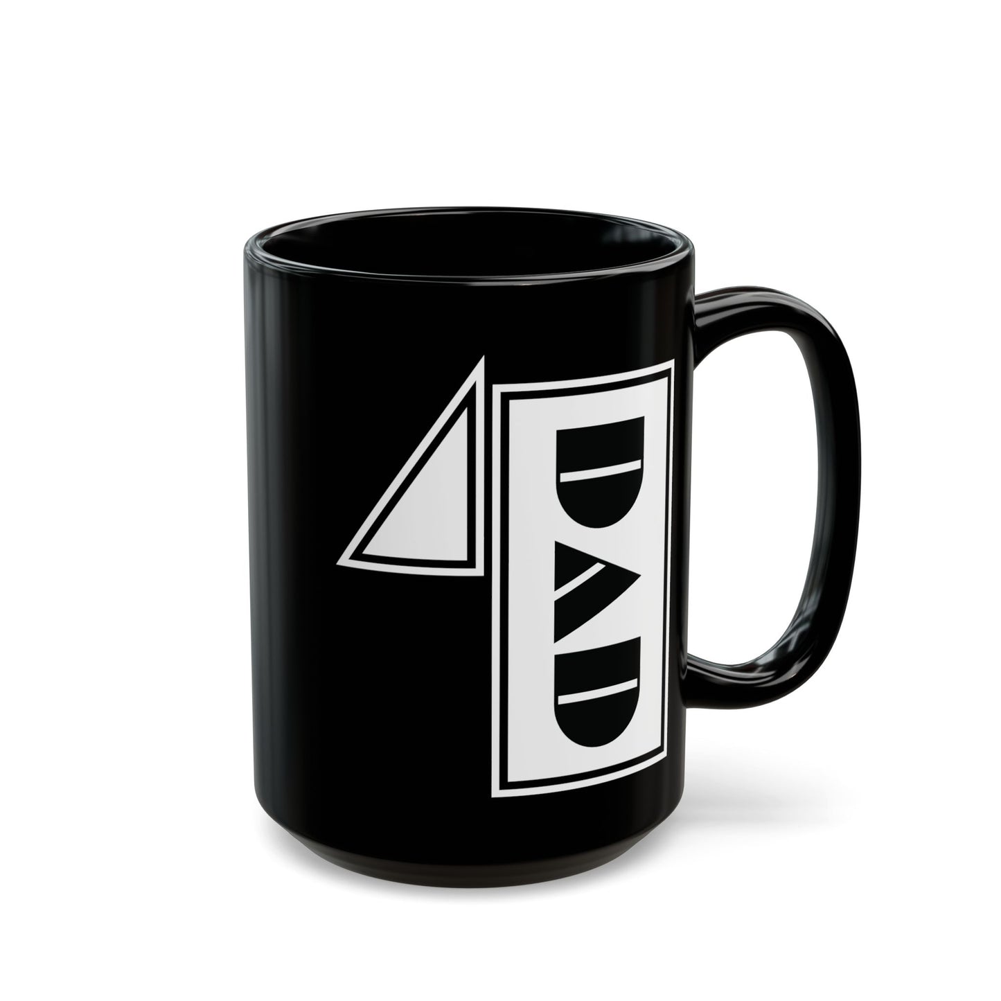 No.1 DAD Mug | Black | Bold Geometric Typography | CTEKDESIGNS