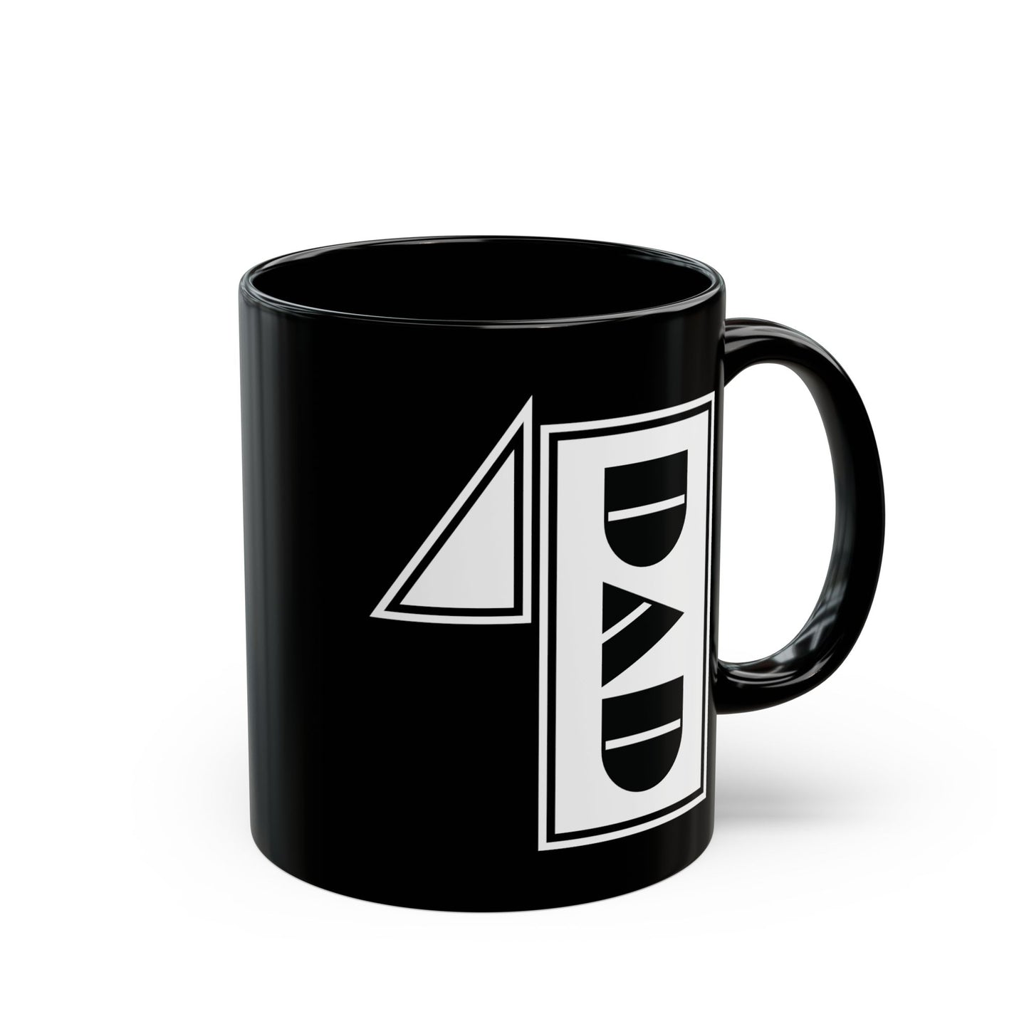 No.1 DAD Mug | Black | Bold Geometric Typography | CTEKDESIGNS