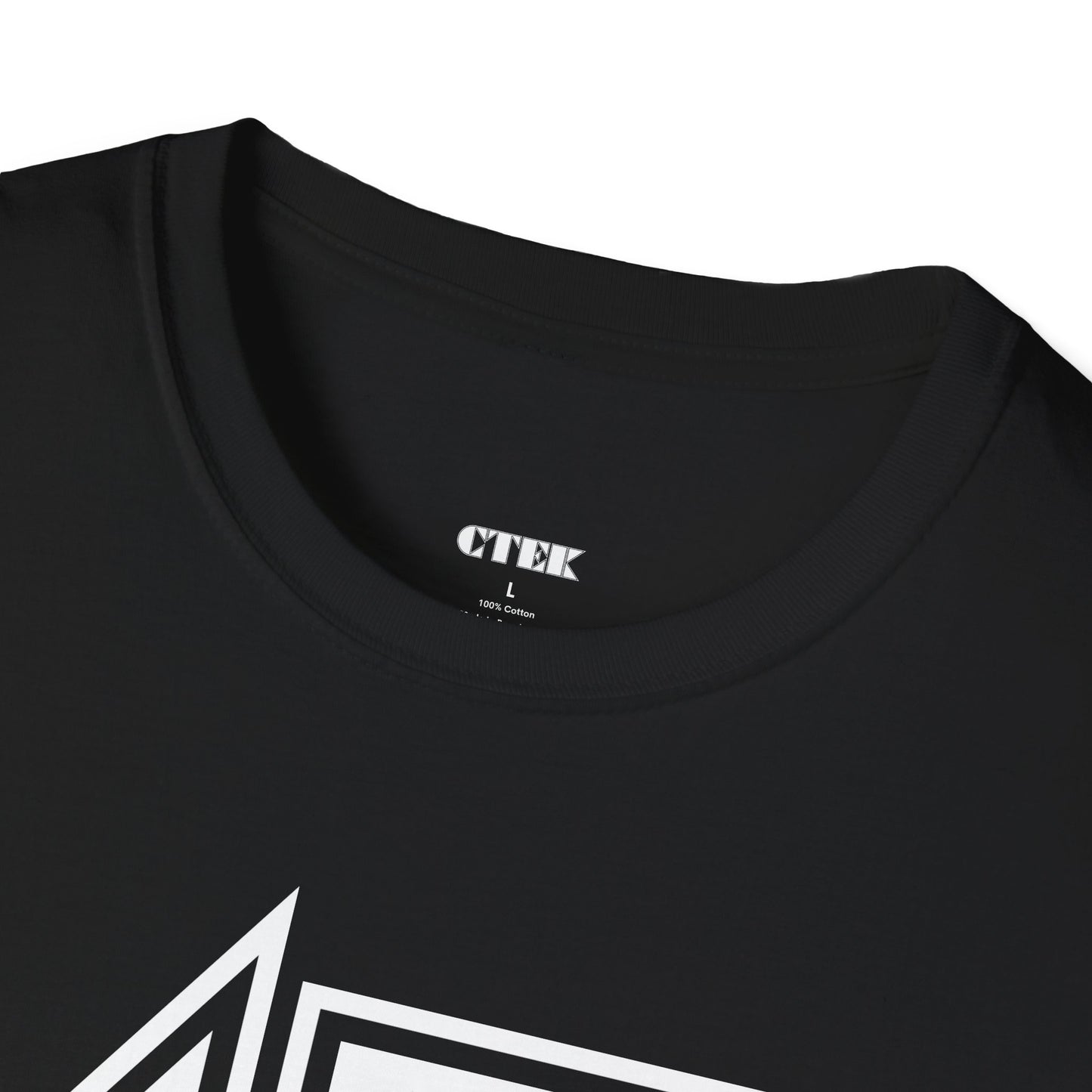 No.1 DAD Tee | Black | Bold Geometric Typography | CTEKDESIGNS