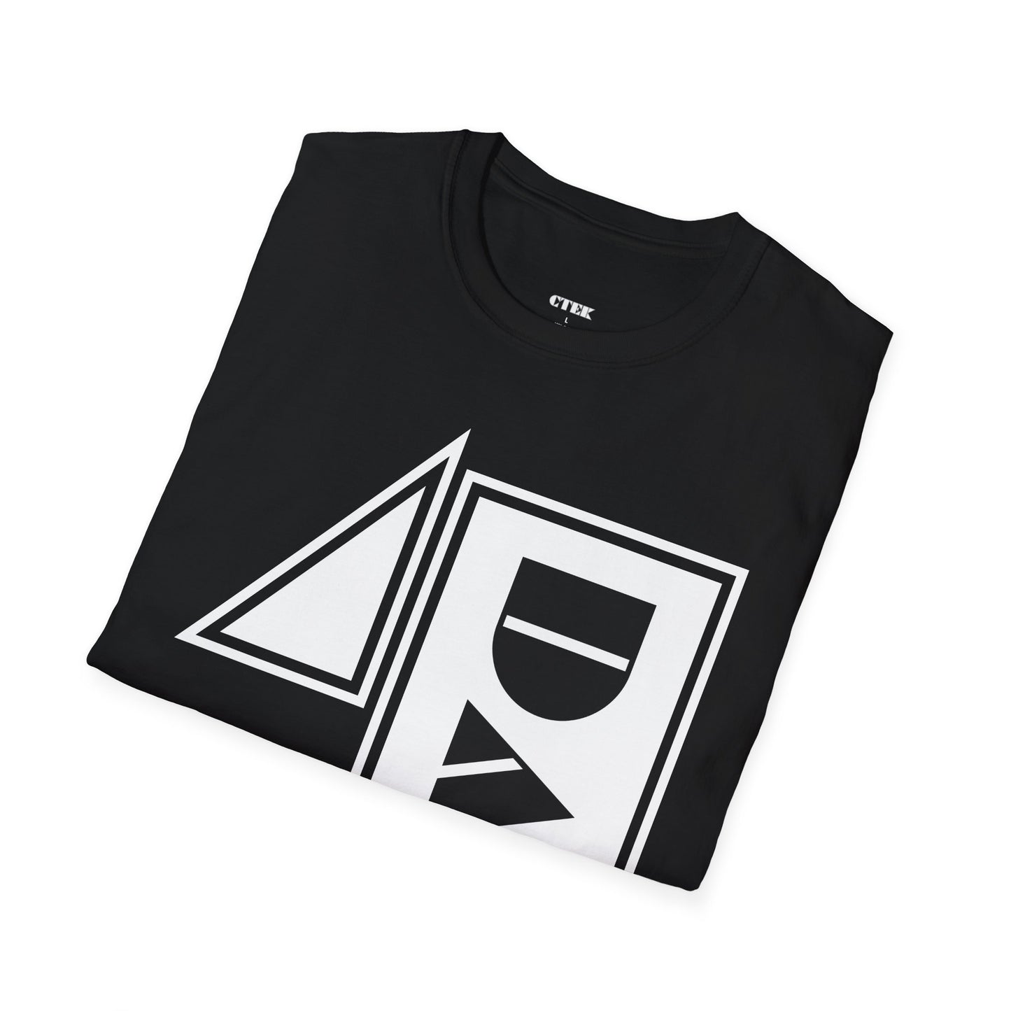 No.1 DAD Tee | Black | Bold Geometric Typography | CTEKDESIGNS