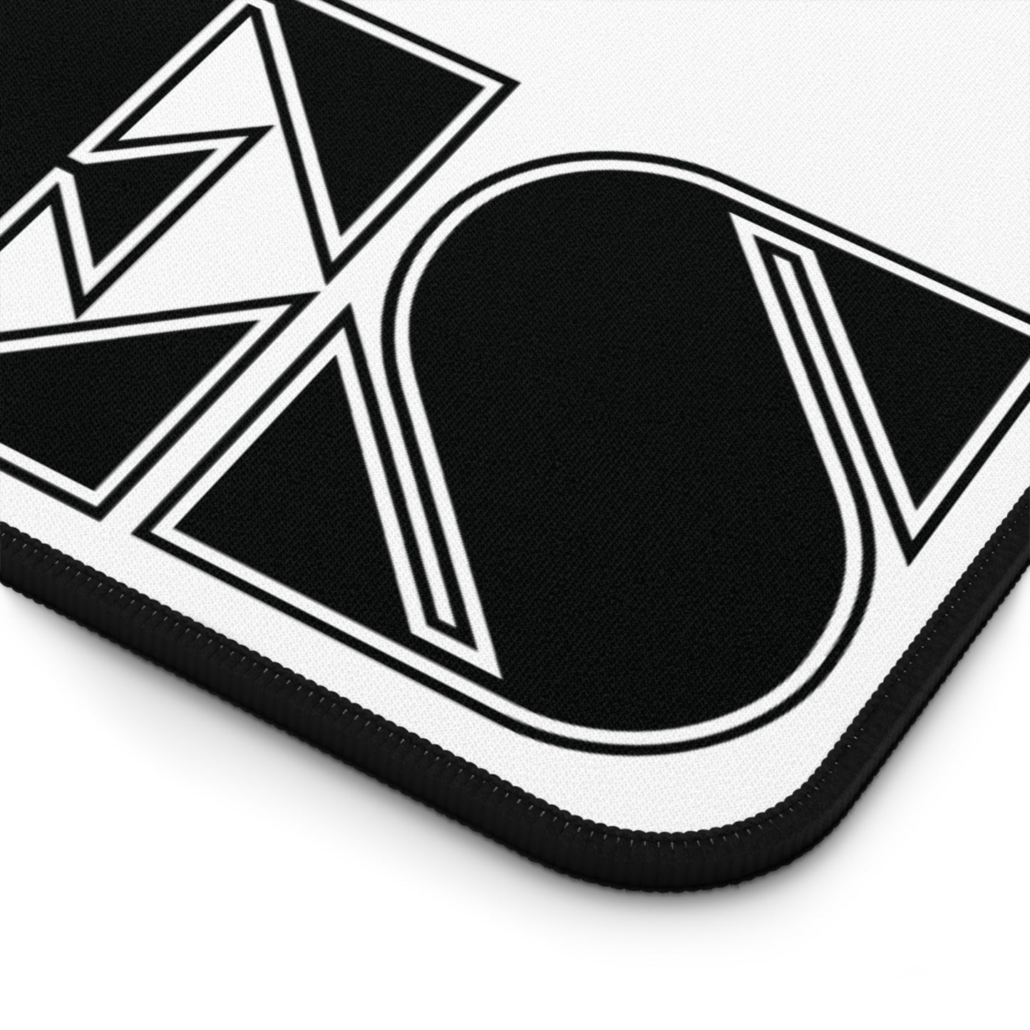 VIBECODES White Desk Mat | Bold Geometric Typography | CTEKDESIGNS