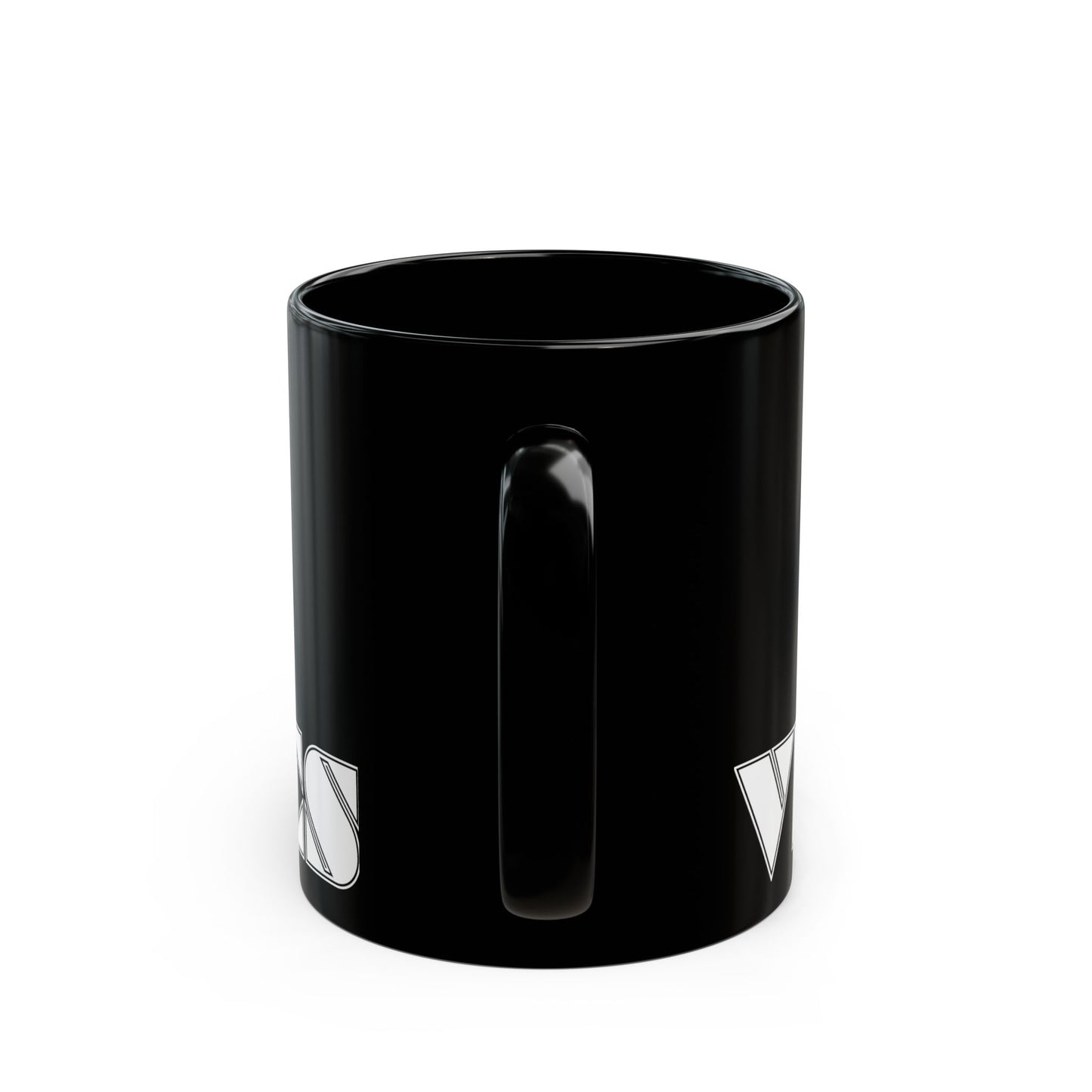 VIBECODES Black Statement Mug | Bold Geometric Design | CTEKDESIGNS
