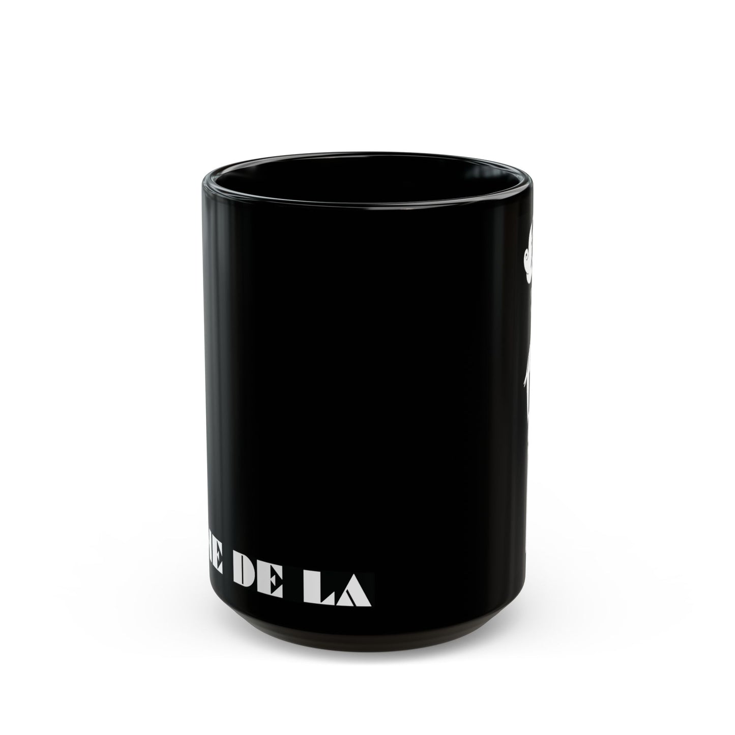 CRÈME DE LA FEMME Mug | Black Ceramic Coffee Cup | Bold Geometric Art | CTEKDESIGNS