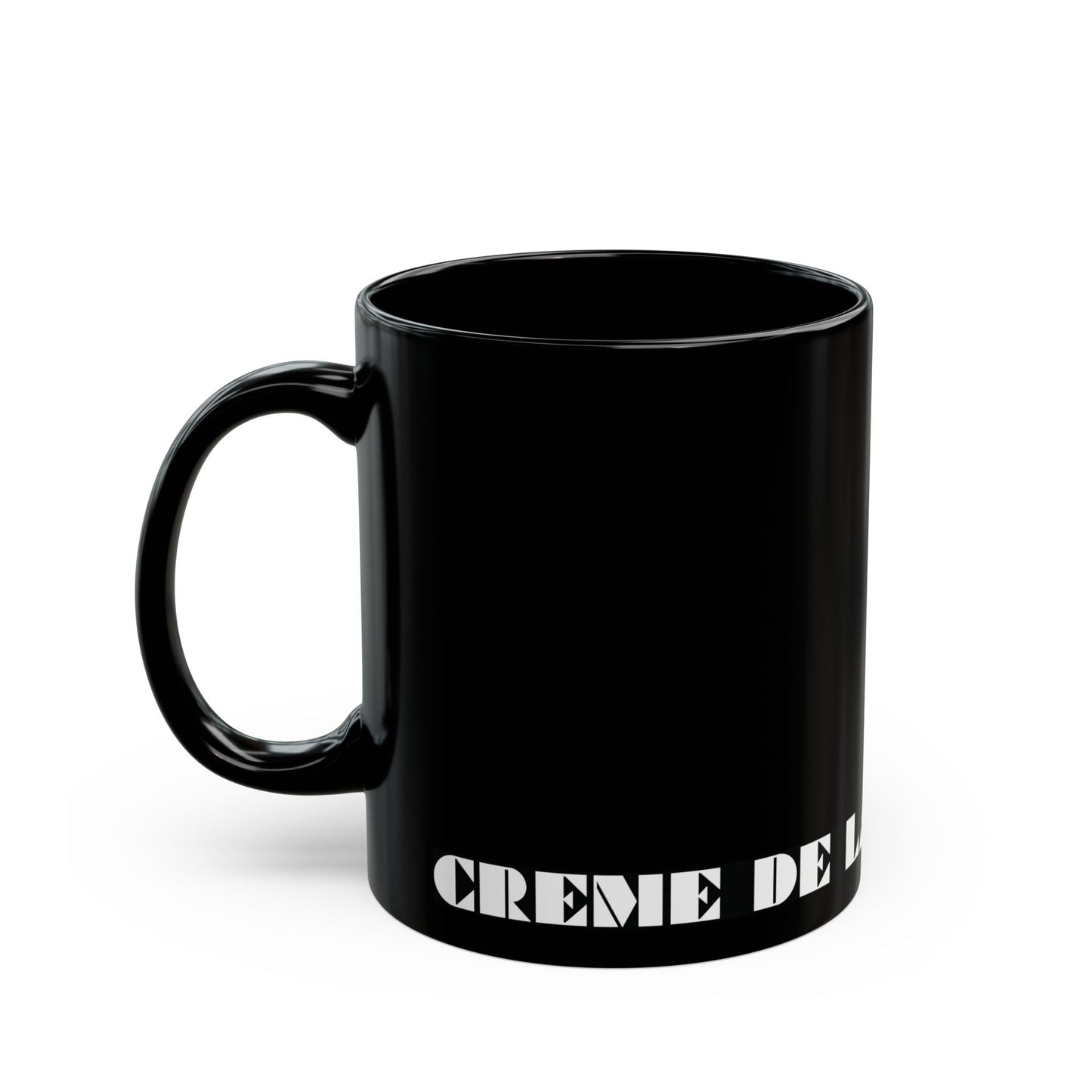 CRÈME DE LA FEMME Mug | Black Ceramic Coffee Cup | Bold Geometric Art | CTEKDESIGNS